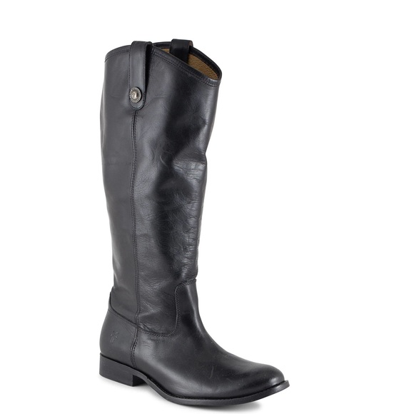 Frye Shoes - Frye Melissa Leather Pull On Classic Riding Boots Black Size 8.5